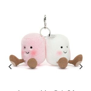 JELLYCAT BAG OF MARSHMALLOWS BAG CHARM
